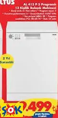ALTUS AL 413 P 3 PROGRAMLI 13 KİŞİLİK BULAŞIK MAKİNESİ